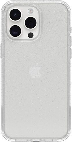حافظة OtterBox iPhone 15 Pro MAX (فقط) Symmetry Clear Series - شفافة، أنيقة للغاية، متوافقة مع الشحن اللاسلكي، حواف مرتفعة تحمي الكاميرا والشاشة in Kuwait