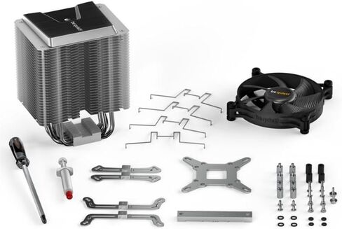 كن هادئاً! مبرد وحدة المعالجة المركزية Shadow Rock TF 2 160W TDP | متوافق مع إنتل 775 / 115x / 1200/1366 / 2011(-3) مربع ILM / 2066 | متوافق مع AMD AM2 / AM3 / AM4 / FM1 / FM2 | أسود | BK003 in Kuwait