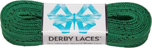 Derby Laces Kelly Green 108 بوصة دانتيل تزلج مشمع للديربي الدوار والهوكي والزلاجات على الجليد والأحذية طويلة الرقبة in Kuwait
