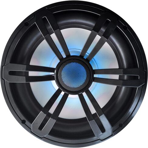 12" Slim Marine Subwoofer - 500W 4 Ohm Waterproof Car Component Speaker System, Low Profile PP Cone w/Rubber Edge, 50 Oz Magnet 2.5" Voice Coil, RGB Lights, for Boat Truck Mobile Vehicle in Saudi Arabia