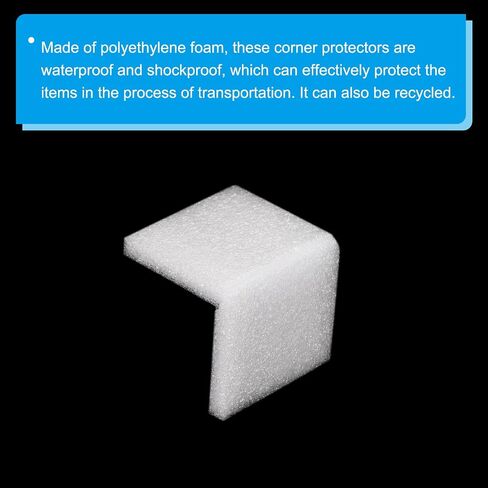 PATIKIL Expandable PE Foam Shipping Edge Protectors 2.4x2.4x2.4 Inch V-Board Corner Guards for Moving Packing, 20pcs in Saudi Arabia