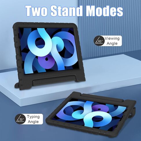 BMOUO 2022 iPad Air 5th Generation (10.9 Inch) Kids Case, 2020 iPad Air 4th Generation Kids Case, iPad Air 5/4 Case, Shockproof Convertible Handle Stand Case for iPad Air 5th/4th Gen 10.9 inch, Black in Kuwait