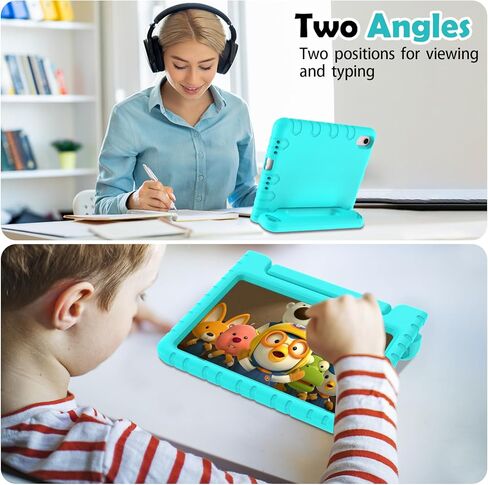 AVAWO Kids Case for iPad Mini 6 (2021,8.3 Inch) with Built-in Screen Protector, Shockproof Lightweight Handle Stand Cover for Model (A2567/A2568/A2569), Black in Kuwait