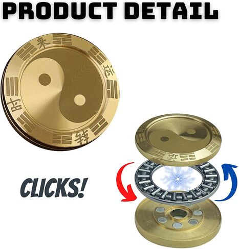 لعبة فيدجيت سلايدر من تابازابا، عملة تفاعلية لمسية، العاب تململ معدنية للبالغين، العاب فيدجيت كليكر سلايدر اي دي سي للبالغين للمكتب للرجال in Kuwait