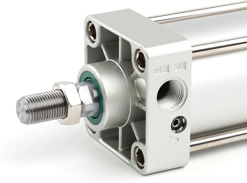 أسطوانة هواء قياسية SNS S-SC 63 x 200 NPT 3/8، التجويف: 2 1/2 بوصة، السكتة الدماغية: 8 بوصة، التمثيل المزدوج in Kuwait