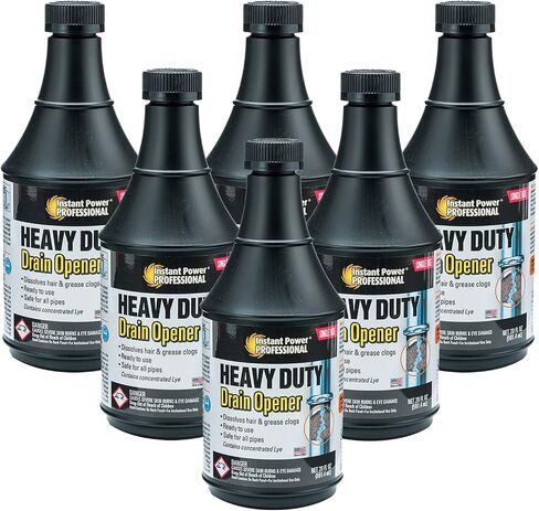Instant Power Professional Heavy Duty Drain Opener – Sink Drain Cleaner Clog Remover, Drain Defense for Sinks, Made in USA, Shower Drain Cleaner and Deodorizer – 20 Fl Oz in Saudi Arabia