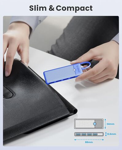 ORICO USB C to USB Adapter 4 Port USB C Hub with 1 * 100W Power Delivery 1* USB C 3.0 Data Port 2* USB 3.0 Data Ports, USB C Splitter for MacBook Pro, MacBook Air, iPad Pro, XPS, and More in Kuwait
