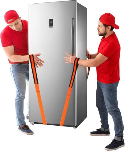 أحزمة رفع وتحريك لشخصين، رفع وحمل الأثاث والأجهزة والمراتب مناسبة لحزام المعصم المتحرك الاحترافي للجسم باللون البرتقالي in Kuwait