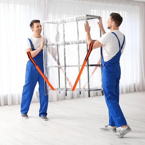 أحزمة رفع وتحريك لشخصين، رفع وحمل الأثاث والأجهزة والمراتب مناسبة لحزام المعصم المتحرك الاحترافي للجسم باللون البرتقالي in Kuwait