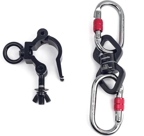 Dreamlin Dance Pole Hanging Clamp for Pole Dancing Accessories and Aerial Silks Silkii Equipment Grip for Flying Pole Dance Swivel Aerial Yoga for Home in Saudi Arabia
