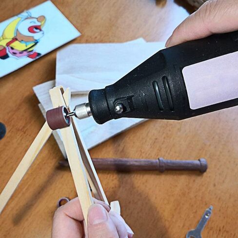 مجموعة طبلة سنفرة مكونة من 102 قطعة، و100 قطعة من 180 حبيبة طبلة وأكمام شريط سنفرة للأظافر وقطعتين من مماسك الطبلة 6.35 مم للأداة الدوارة in Kuwait