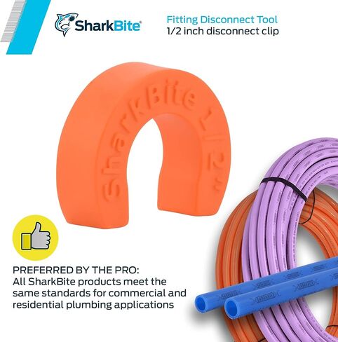 SharkBite 1/2 Inch Disconnect Clip for Push to Connect Brass Plumbing Fittings, U710A in Saudi Arabia