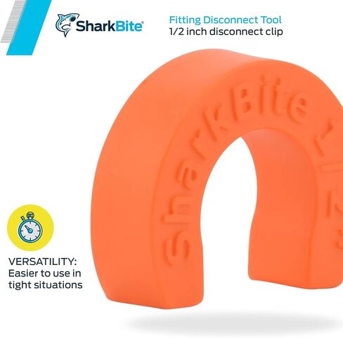 SharkBite 1/2 Inch Disconnect Clip for Push to Connect Brass Plumbing Fittings, U710A in Saudi Arabia
