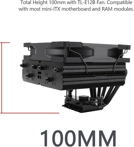 Thermalright SI-100 White ARGB CPU Air Cooler, 6×6mm Heat Pipes,120mm PWM Quiet Fan CPU Cooler with S-FDB V2.0 Bearing, AGHP 3.0 Technology, for AMD AM4 AM5/Intel 1150/1151/1200/1700/2066, PC Cooler in Kuwait