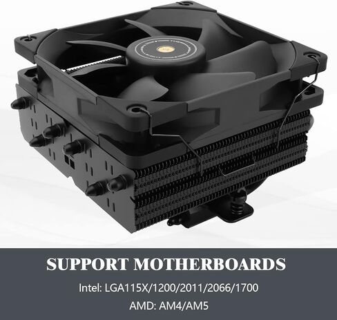 Thermalright SI-100 White ARGB CPU Air Cooler, 6×6mm Heat Pipes,120mm PWM Quiet Fan CPU Cooler with S-FDB V2.0 Bearing, AGHP 3.0 Technology, for AMD AM4 AM5/Intel 1150/1151/1200/1700/2066, PC Cooler in Kuwait