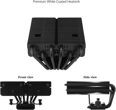 Thermalright SI-100 White ARGB CPU Air Cooler, 6×6mm Heat Pipes,120mm PWM Quiet Fan CPU Cooler with S-FDB V2.0 Bearing, AGHP 3.0 Technology, for AMD AM4 AM5/Intel 1150/1151/1200/1700/2066, PC Cooler in Kuwait
