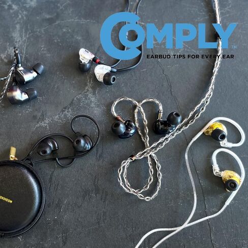 كومبلاي رؤوس سماعات اذن بديلة من الميموري فوم t-500 لسماعات kz zs10 وzsn وas10 وzsx وستارفيلد وfh7 وفيو ومون دروب والمزيد من سماعات الاذن (صغيرة، 3 ازواج)، لاسلكية in Kuwait