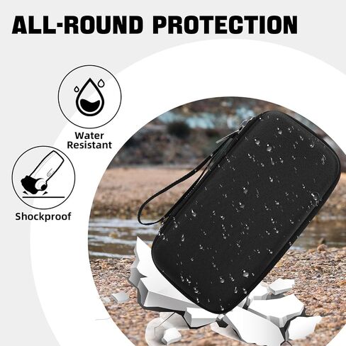 Travel Case for Portable Nebulizer Machine for Adults and Kids, Asthma Inhaler Carrying bag, Inhaler Spacer Storage Case Organizer, Handheld Mesh Atomizer Machine Holder, Black (Case Only) in Saudi Arabia