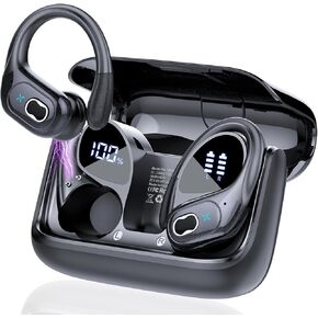 Aptkdoe Wireless Earbuds, 75H Bluetooth 5.3 Headphones with ENC Noise Cancelling Mic, Deep Bass Wireless Earphones