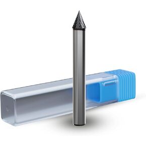 CATITO Conical Round Nose Die Grinder Bit, Cut Carbide Rotary Burr for Steel, Wood and Metal Working, Engraving, polishing and Cleaning