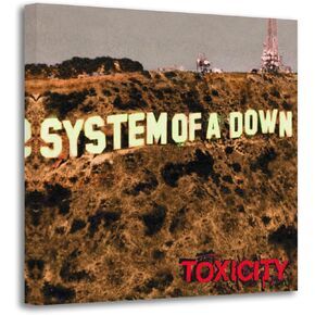 Systeemm of A1 Downn - Toxicittyy Albuumm Review Canvas Print Wall Art Poster Prints Home Decor Artwork 12x12inch(30x30cm)
