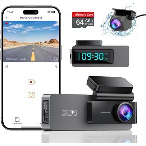 ARIFAYZ Dual Dash Cam 2K+1080P أمامي وخلفي، واي فاي مدمج، كاميرا واحدة 4K للسيارات، كاميرا السيارة، كاميرات Dashcams للسيارات مع رؤية ليلية، شاشة وقوف السيارات على مدار 24 ساعة، تسجيل حلقة، دعم 256 جيجابايت كحد أقصى