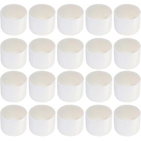 Screw Thread Protector Cover Rubber End Caps, [for Screw, Bolt] - 1 1/8"(29mm) ID/White/20pcs