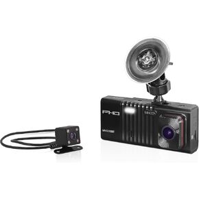 Minolta MNCD338T 3-Channel 1080P Dash Camera w/3.0" LCD & Rear Camera