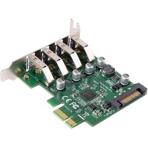 NFHK 7 Ports PCI-E to USB 3.0 HUB PCI Express Expansion Card Adapter 5Gbps for Motherboard