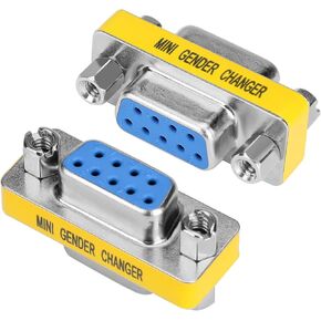 ENUODA VGA Coupler 2 Pack VGA SVGA Connector 15 Pin Female to Female Mini Gender Changer Adapter
