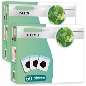 100Pcs/Box Mugwort Patch/Patches, Mugwort Belly Patches, Natural Wormwood Patch,Wormwood Belly Sticker-Natural Herbal Patch for Men and Women