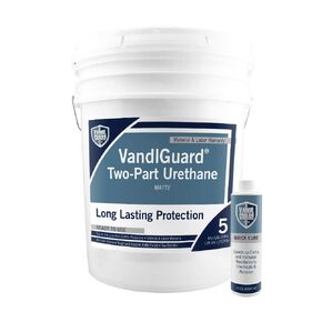 VG-7030 VandlGuard Two-Part Urethane Matte Finish Non-Sacrificial Graffiti Barrier That Covers up to 300 Sq. Ft. 1 Gallon A and B Kit