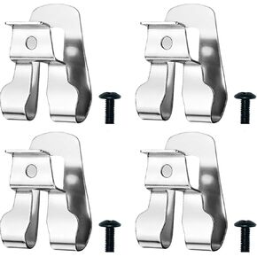 8PCS Belt Clip for Ryobi, Belt Hook with Screw for Ryobi and Ridgid 18 Volt Tools 633586002, 304 Stainless Steel Tool Belt Clip,Replacement Drill Belt Clip Hook for Ryobi Makita Dewalt