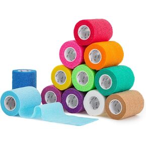 Mr. Pen- Self Adhesive Bandage Wrap, 6 Pack, Skin Colored, 2“ x 5 Yards, Cohesive Bandages, Medical Wrap, Elastic Bandage Wrap, Self Sticking Bandage Tape