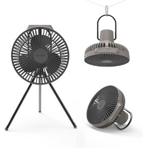 Claymore [V600+ Rechargeable Portable Fan with USB Type-C Charging, Modern Minimalistic Compact Fan Design, Impact Resistant Fan for Indoor and Outdoor Fan Comes with Carry-on Travel Fan Bag