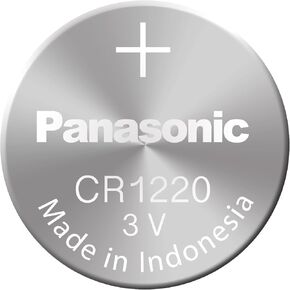 Panasonic CR1220 3 Volt Lithium Coin Battery (5 Batteries)