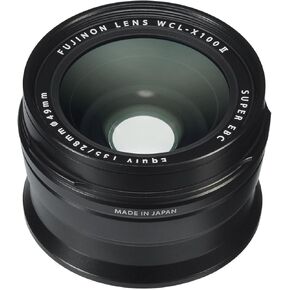 Fujifilm Fujinon Wide Conversion Lens for X100 Series Camera, Black (WCL-X100 B II)