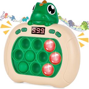 Fast Push Game Pop Fidget Toys for Kids, Funny Toys with LED Screen Stocking Stuffers for Kids Gift Idea for Kids & Teens Boys & Girls,Handheld Puzzle Game Sensory Toys(Batteries Included)