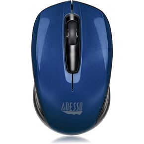 Adesso Ergonomic iMouse S50 - Wireless Optical Mouse (Red)