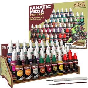 The Army Painter Paint Set - Miniature Painting Kit with 100 Rustproof Mixing Balls & 60 Nontoxic Acrylic Paints for Wargamers Hobby Model Paints for Plastic Models - Mini Figure Painting Kit