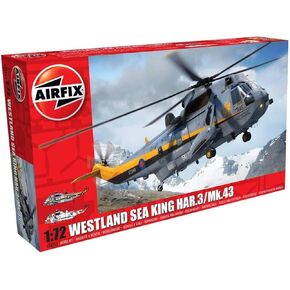 Airfix A04056 Westland Sea King HC.4 1:72nd Military Helicopter Plastic Model Kit , Navy