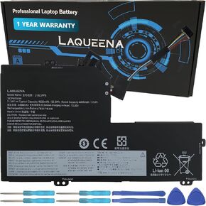 LAQUEENA L13M4P21 Laptop Battery Compatible with Lenovo IdeaPad Yoga 2 11 Series L13L4P21 121500223 121500224 2ICP5/50/70-2 2ICP6/51/70-2 7.4V 34Wh 4-Cell
