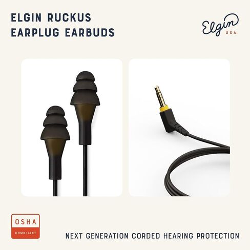 Elgin Ruckus Earplug Headphones, 25dB Noise Reduction in Kuwait