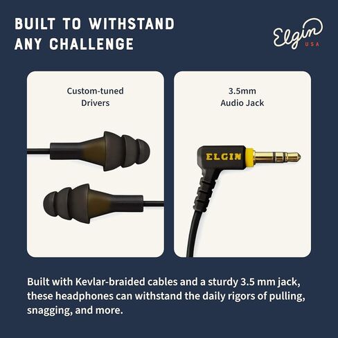 Elgin Ruckus Earplug Headphones, 25dB Noise Reduction in Kuwait