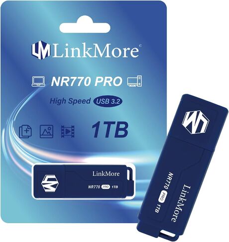 LinkMore 512GB Portable SSD Magnetic Phone SSD, Dual USB-C 950MB/s P100 | External SSD with up to 950MB/s read, 900MB/s write, and 280MB/s sustained write for compatible 4K ProRes recording in Kuwait