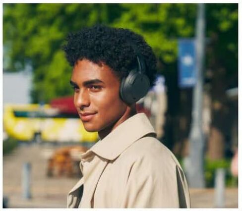 Sony WH-CH720NL Noise Canceling Wireless Bluetooth Headphones - Built-in Microphone - up to 35 Hours Battery Life and Quick Charge - Navy Blue in Saudi Arabia