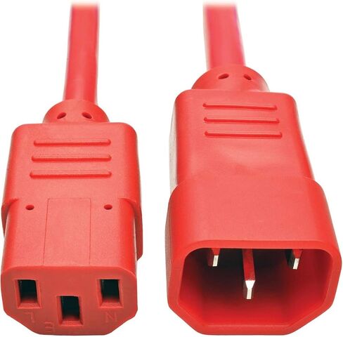 Tripp Lite Standard Computer Power Extension Cord 10A, 18AWG (IEC-320-C14 to IEC-320-C13) 15-ft.(P004-015) Black in Kuwait