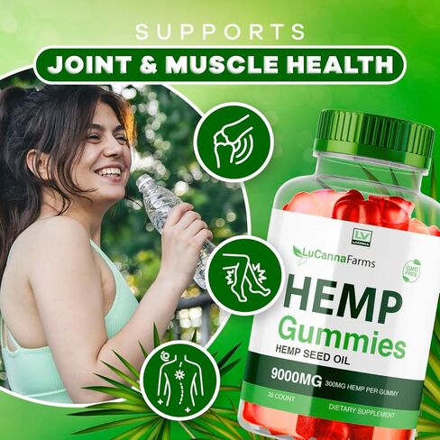 (عبوتان) علكات القنب من LuCanna Farms، مزارع LuCana مع القنب الطبيعي 9000 مجم، علكات LuCana Farms Strawberry، LuCana Farms G، Lu LuCana Farms، 300 مجم لكل علكة لمدة شهرين in Kuwait