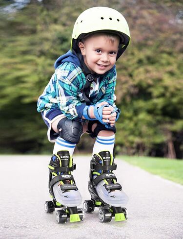 2PM SPORTS Roller Skates for Girls Boys Kids Age 4-6 5-8 6-12 8-12 with Light Up Wheels, Adjustable Youth Rollerskates Size 10C 11C 12C 13C 1 2 3 4 5 6 in Saudi Arabia