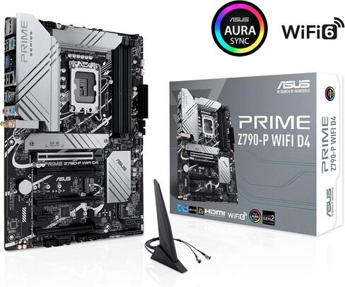 اسس لوحة ام ايه تي اكس Z790-A واي فاي 6E LGA 1700 (انتل الجيل 13 و12) ايه تي اكس (16+1 درموس، منفذ PCIe 5.0، DDR5، 4X M.2، شبكة LAN 2.5GB، USB 3.2 الجيل الثاني، لوحة امامية نوع C، ثاندربولت 4/USB4، in Kuwait